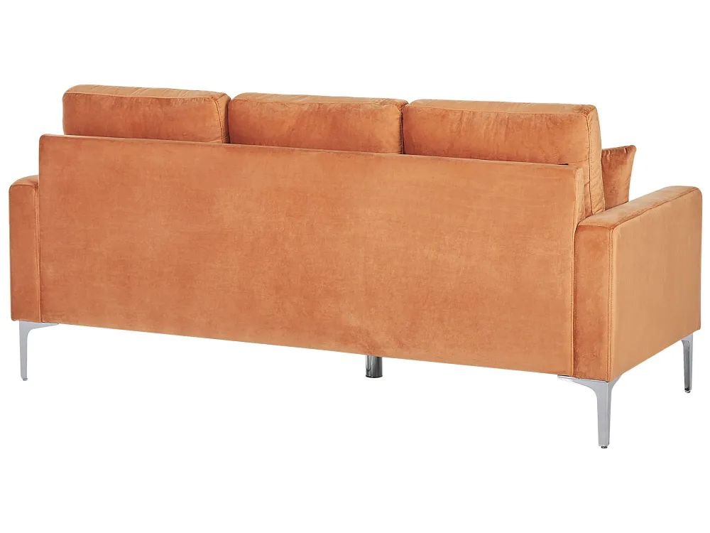 3 Seater Vellutato Sofa Orange GAVLE