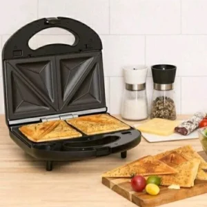 Mini Piastra Elettrica 750W Griglia Antiaderente 20x12 cm per Toast, Panini e