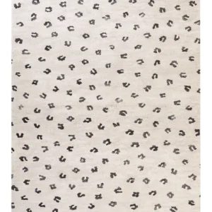 Tappeto cotone panna e nero 200 x 300 cm AFIS