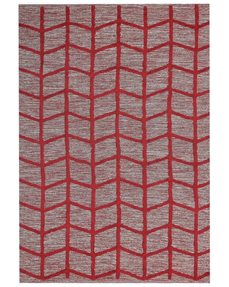 Tappeto cotone rosso 160 x 230 cm SIVAS