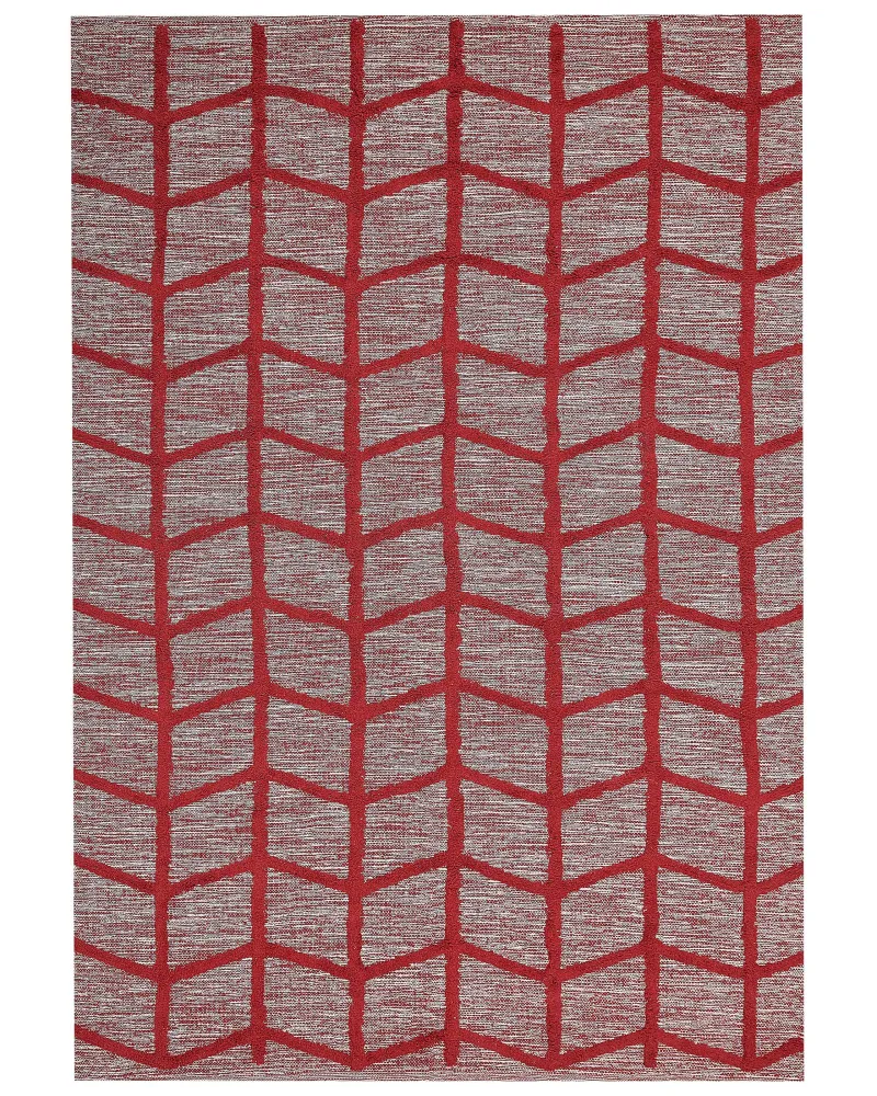 Tappeto cotone rosso 160 x 230 cm SIVAS