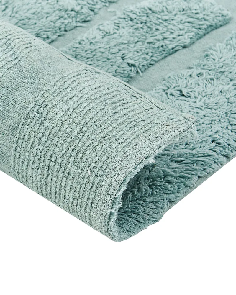 Tappeto cotone verde menta 160 x 230 cm SIRNAK