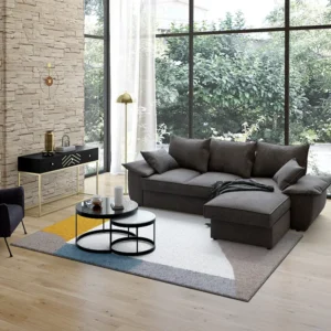 Tappeto geometrico 160 x 230 cm Polipropilene multicolore SARIA
