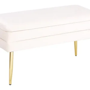 Tappeto per Ingresso Bedroom Storage Bench White DURHAM