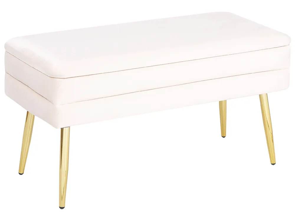 Tappeto per Ingresso Bedroom Storage Bench White DURHAM
