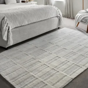 Tappeto rilievo 100% Lana della Nuova Zelanda 160 x 230 cm 2000 g/m2 Avorio DALILA
