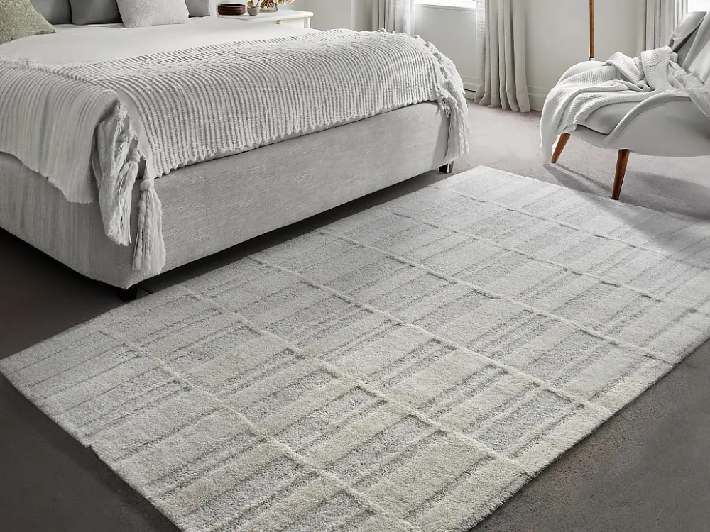 Tappeto rilievo 100% Lana della Nuova Zelanda 160 x 230 cm 2000 g/m2 Avorio DALILA