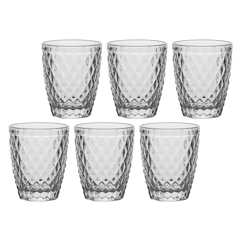 LA PORCELLANA BIANCA Etrusco Set 6 Pezzi Bicchiere Acqua 270ml Vetro