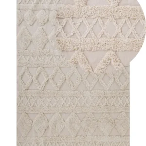 Tappeto beige cotone 160 x 230 cm DIDIM