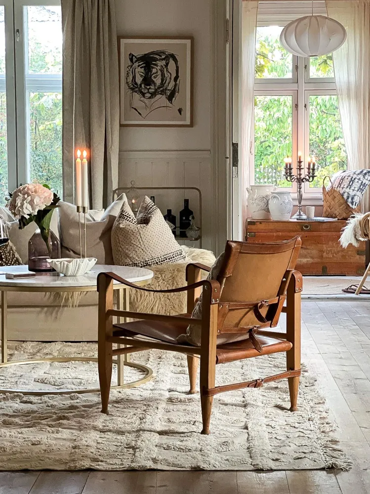 Tappeto beige cotone 160 x 230 cm DIDIM