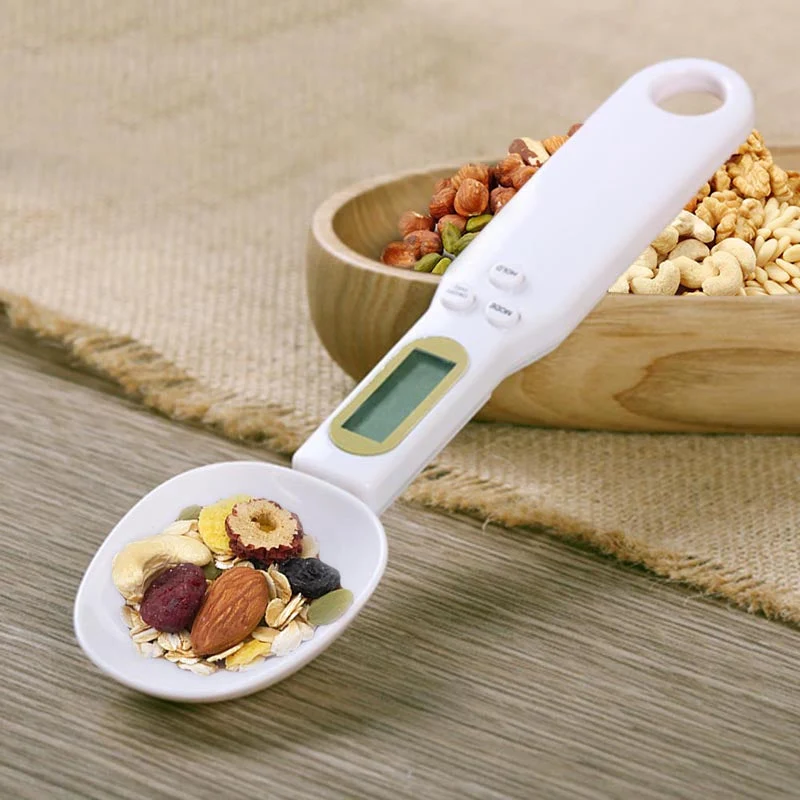 Bilancia Cucchiaio, Bilancino digitale da cucina 0,1gr - 500gr