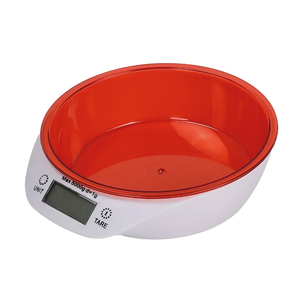TekOne Bilancia digitale da cucina 5kg con ciotola colorata estraibile