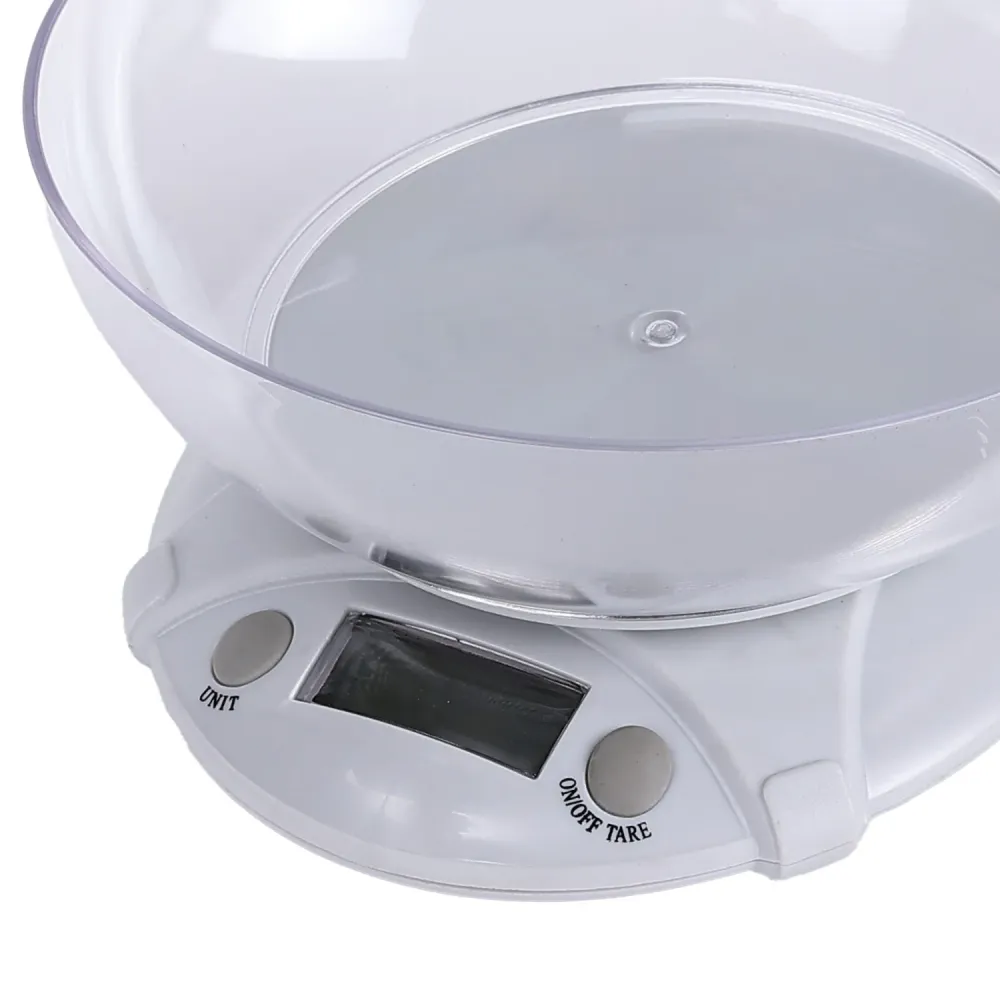 TekOne Bilancia digitale da cucina 5kg con ciotola estraibile