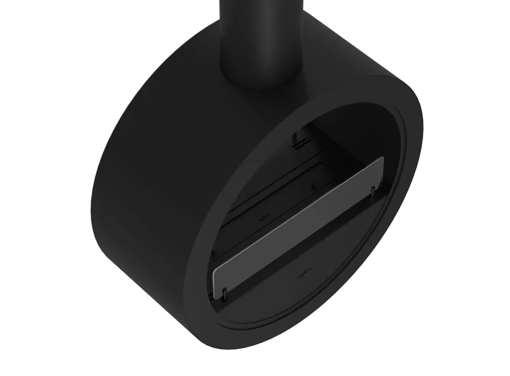 Camino Bioetanolo Sospeso 218,7xØ70x35 cm Incyrcle 2Side Nero con Vetro
