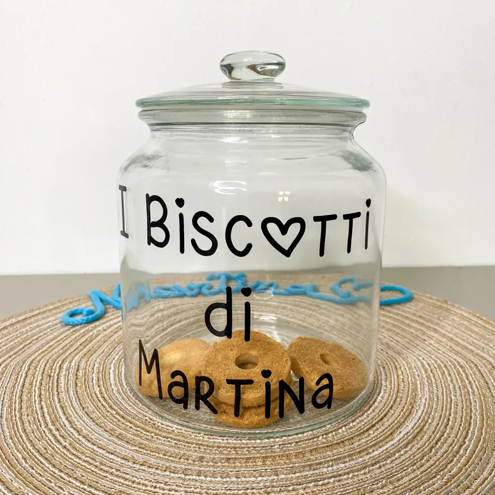 Biscottiera Personalizzata con Nome o Scritta