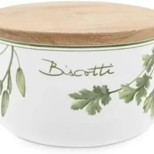 BISCOTTIERA PORCELLANA "COLTIVIA" ( CM. 20X12)