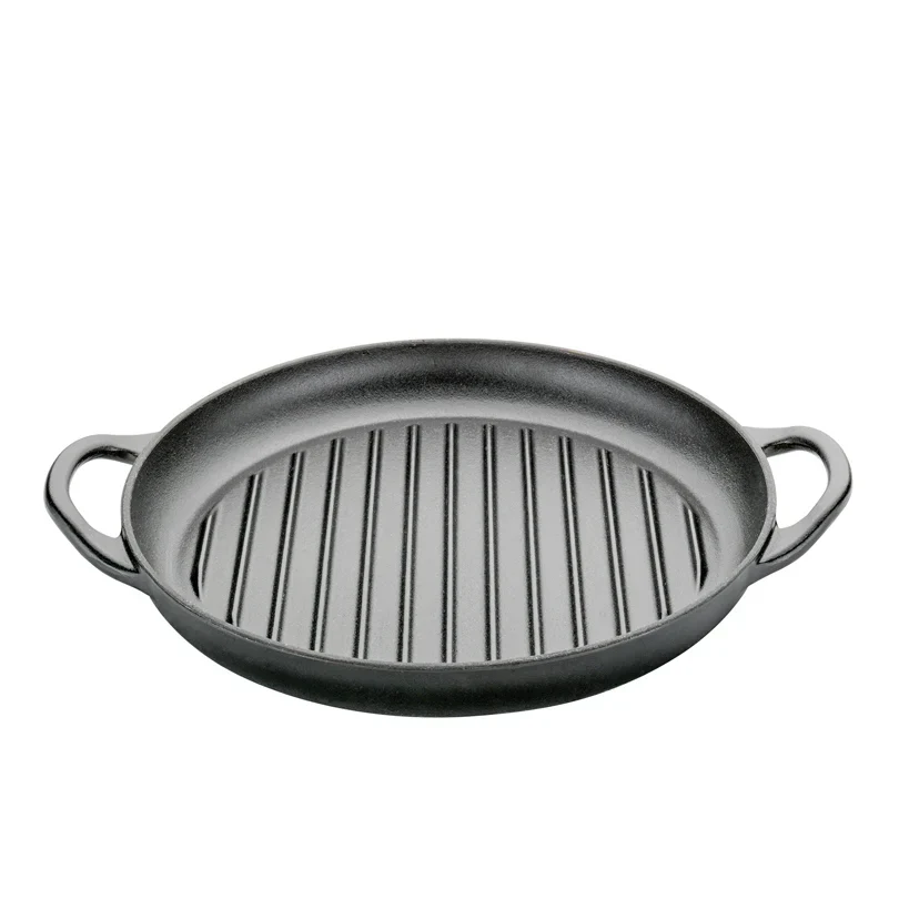 Bistecchiera ghisa tonda 2 manici