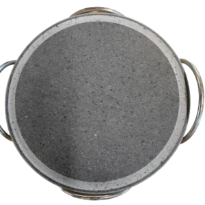 BISTECCHIERA PIETRA DELLA SALUTE ROTONDA Ø28cm TELAIO RIMOVIBILE