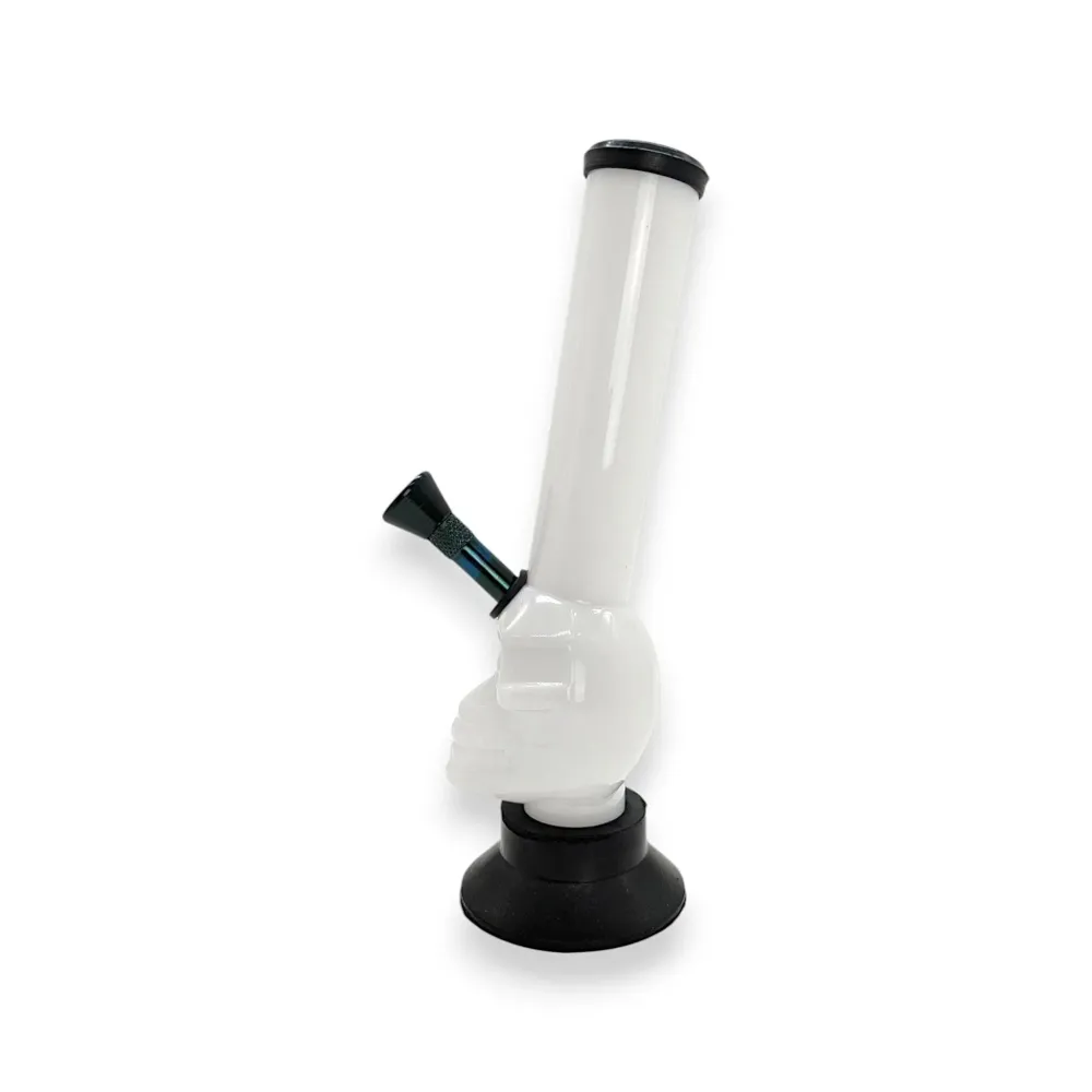 Kit di avviamento Skull Bong - Bong acrilico bianco dal design teschio - Set -