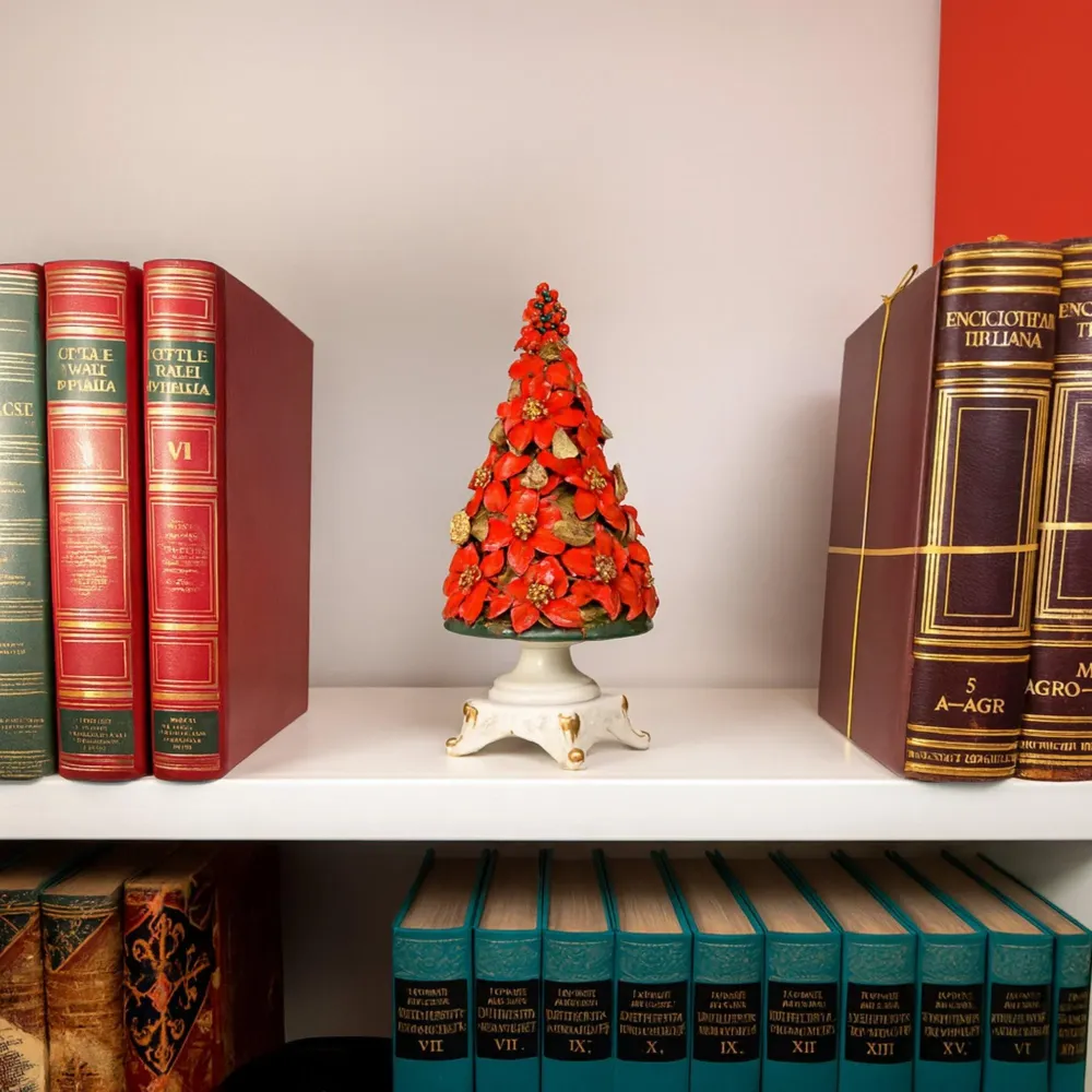Albero di Natale Porcellana dalla Real Fabbrica di Capodimonte Stelle di Natale