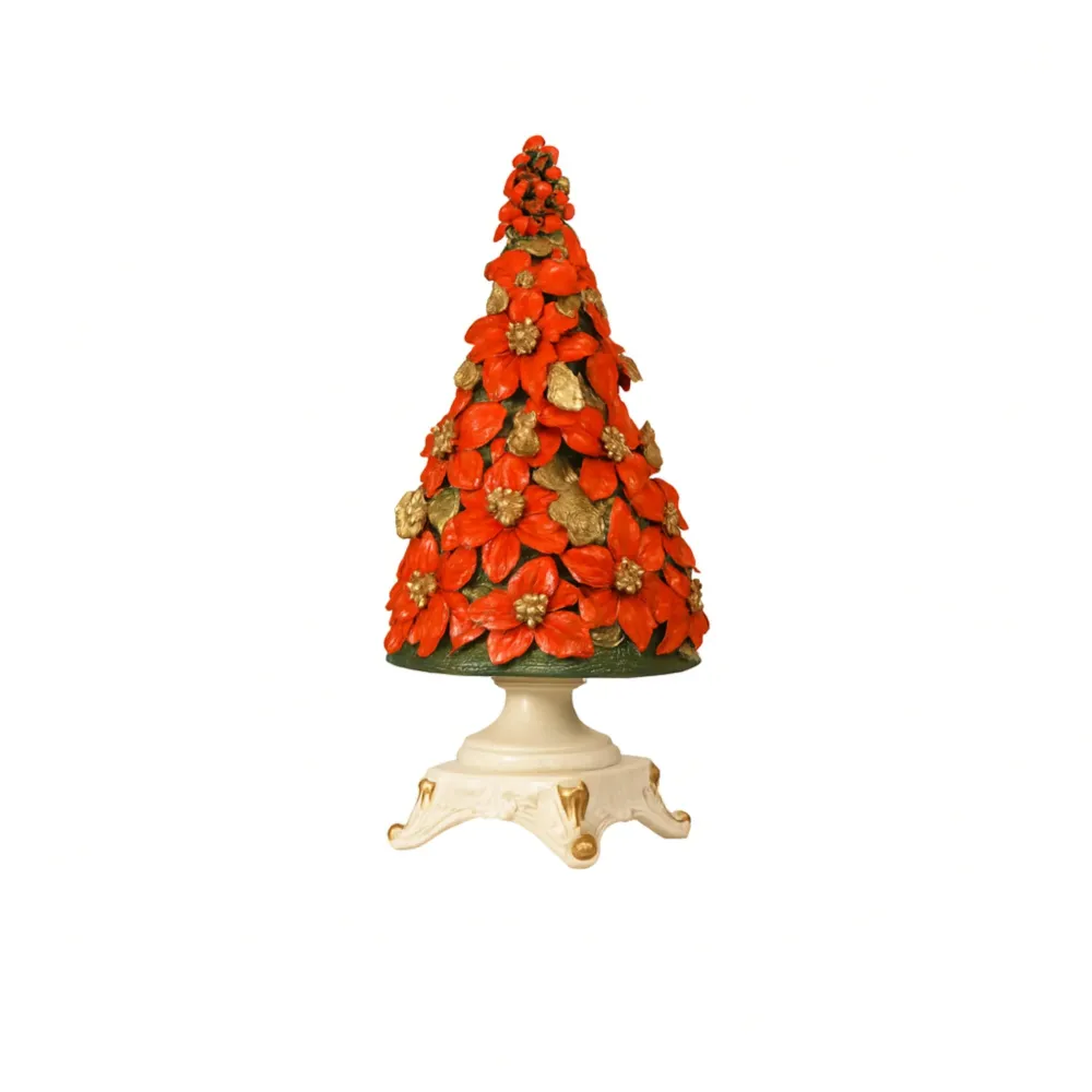 Albero di Natale Porcellana dalla Real Fabbrica di Capodimonte Stelle di Natale