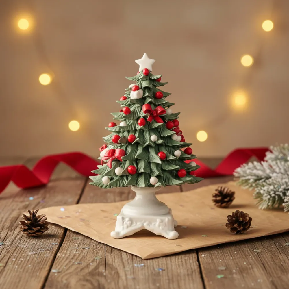 Albero di Natale Porcellana dalla Real Fabbrica di Capodimonte - Stella Bianca