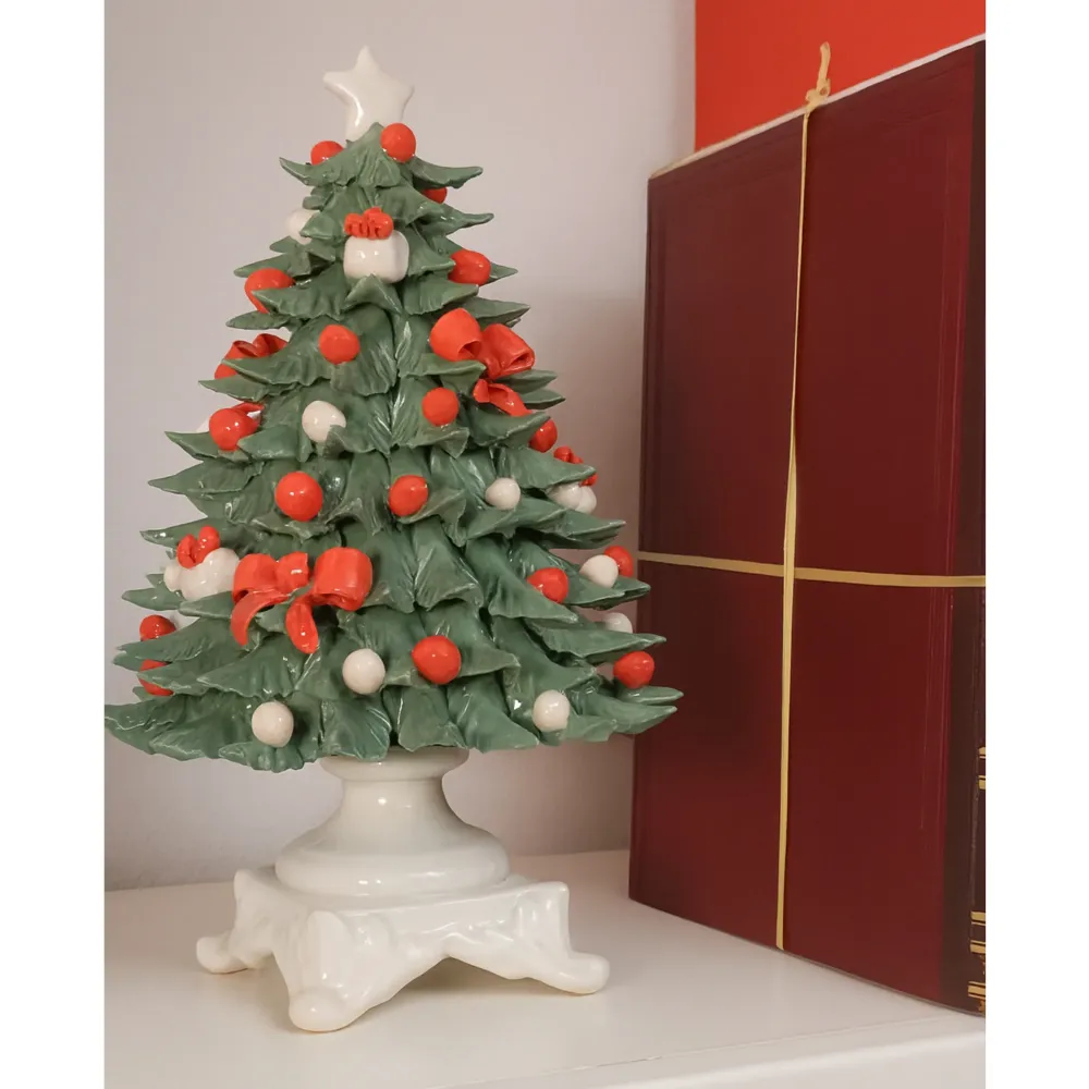 Albero di Natale Porcellana dalla Real Fabbrica di Capodimonte - Stella Bianca