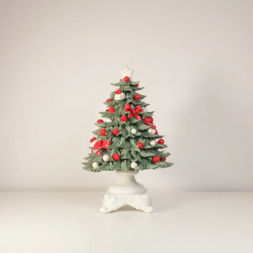 Albero di Natale Porcellana dalla Real Fabbrica di Capodimonte - Stella Bianca
