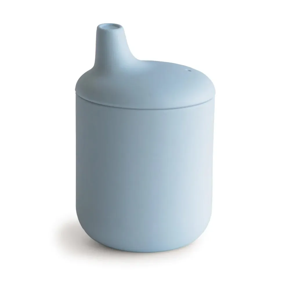 Mushie - Bicchiere Sippy Powder Blue