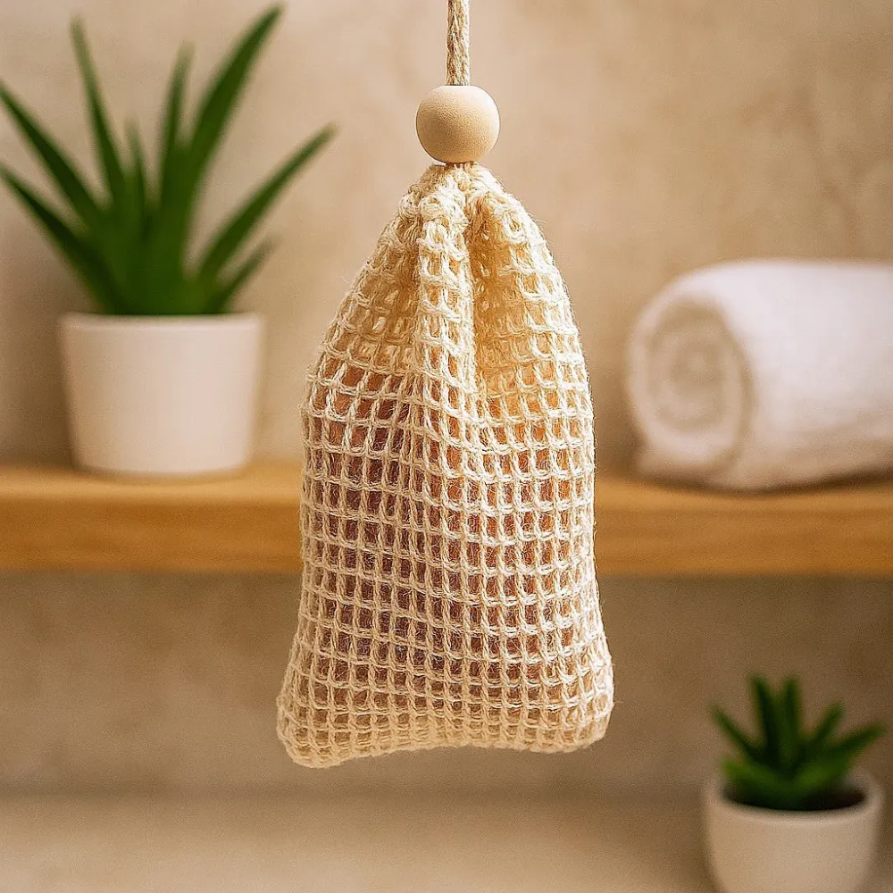 Sacchetto per sapone, juta lavata