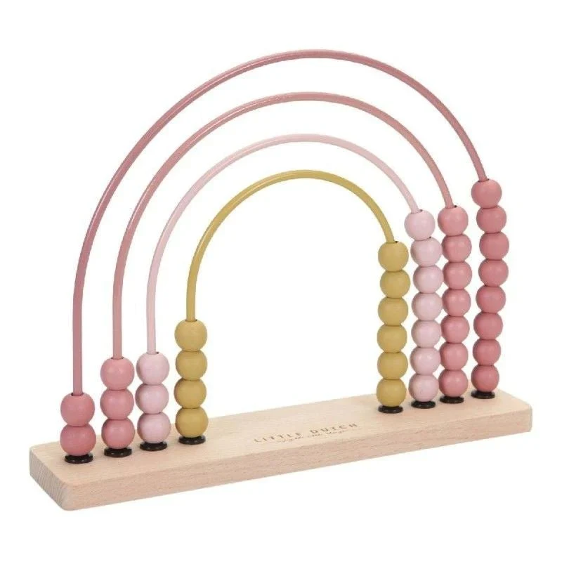 Boulier legno arcobaleno - rosa