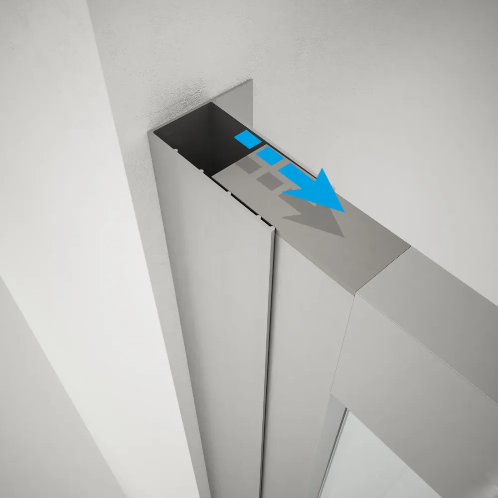 Box Doccia Semicircolare 80x80 Scorrevole H200 Trasparente Oxi Slide