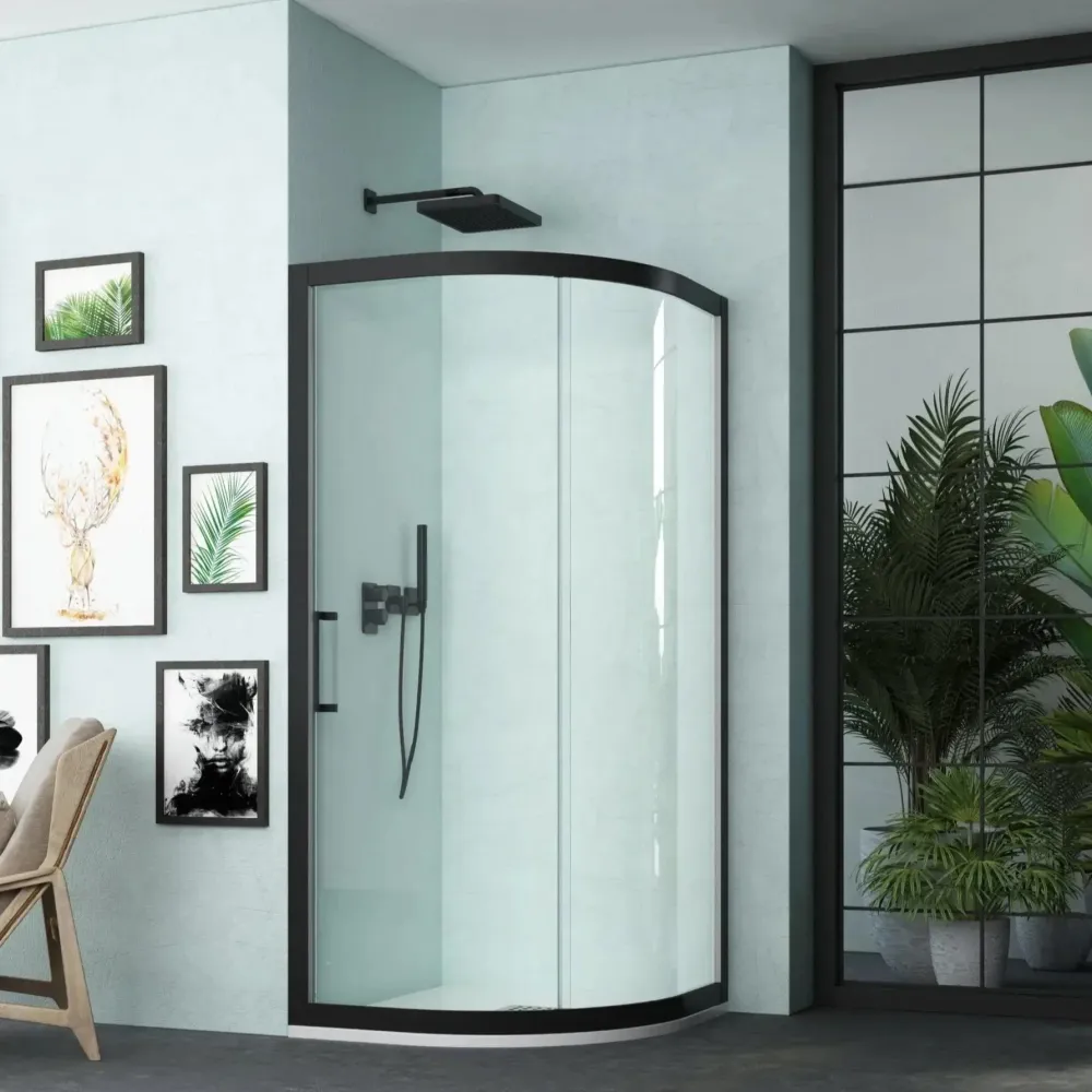 Box Doccia Semicircolare 90x90 Scorrevole H200 Trasparente Oxi Slide