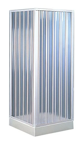 Forte BKP100001- Box Doccia Angolare Riducibile, 80 x 80 x 185, 80 X 80