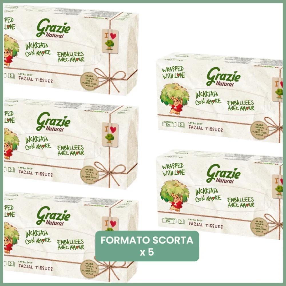 Fazzoletti Multiuso Eco - 5 confezioni