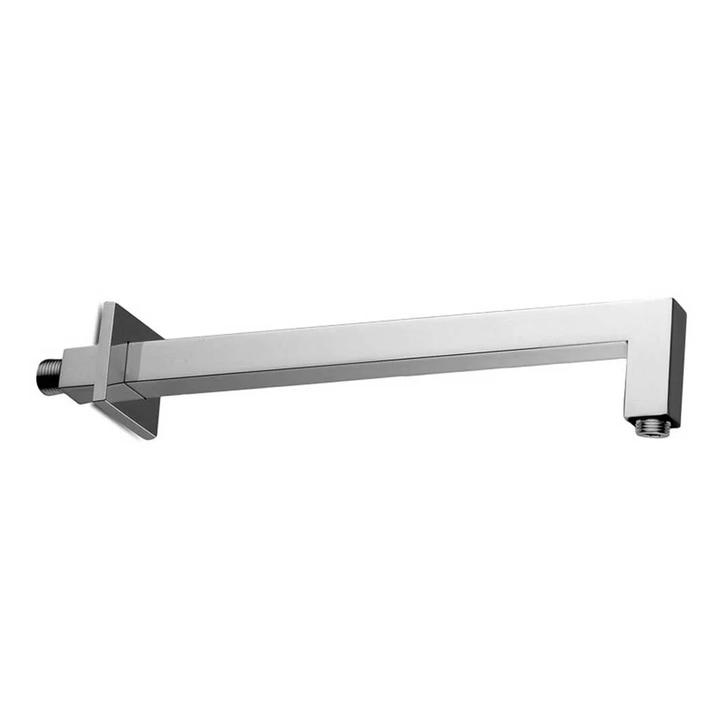 Braccio doccia quadrato da 40 cm Paffoni Level ottone cromo lucido