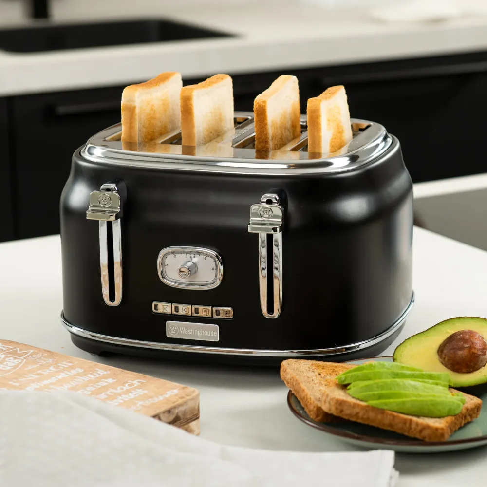 Westinghouse Tostapane retrò - 4 fette - Nero