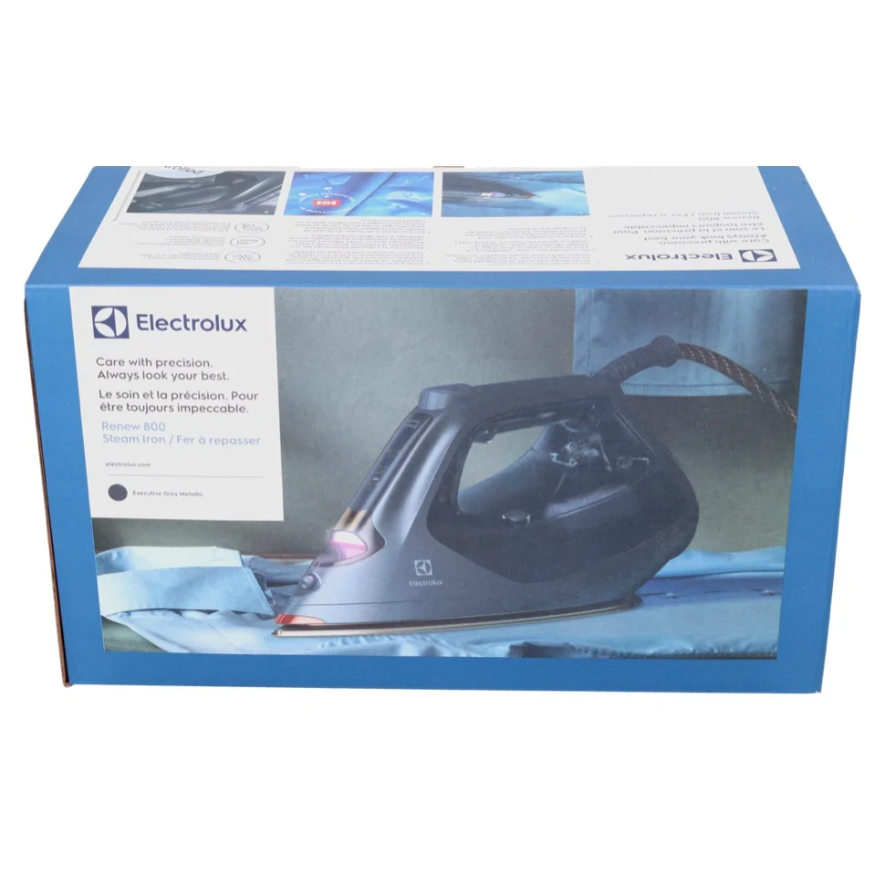 Electrolux E8SI1-8EGM Ferro da stiro 2800W 180°C Grigio, piastra antigraffio (910 003 516)
