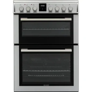 Sharp KF-66DIDD04IM1I-EN Forno Doppio Induzione Libera Installazione 60x60cm, Acciaio Inossidabile