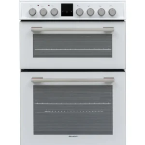 Sharp KF-66DIDD04WM1I-EN Forno Doppio Induzione Libera Installazione 60x60cm, Bianco
