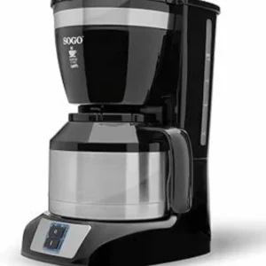 Macchina da caffè americano 10 tazze 1 L 800 W con caraffa termica acciaio inox Sogo