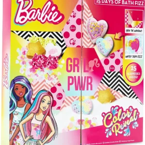 Barbie Calendario dell'Avvento, Calendario Avvento con Bombe da Bagno, 25 Accessori Barbie Originali