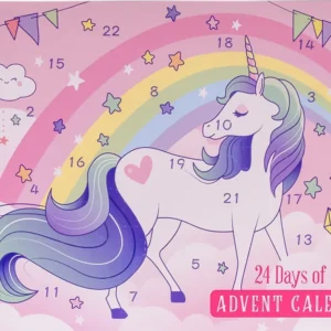 Calendario Avvento Unicorno 24 giorni con podotti Labbra Capelli Unghie
