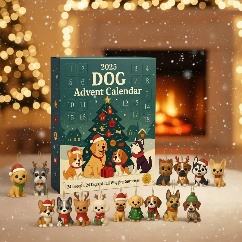 DOGMAS – Calendario dell'Avvento per cani con 24 giocattoli festivi Cozey Maison