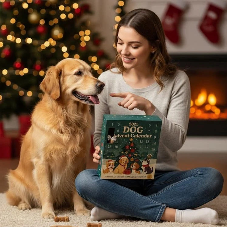DOGMAS – Calendario dell'Avvento per cani con 24 giocattoli festivi Cozey Maison