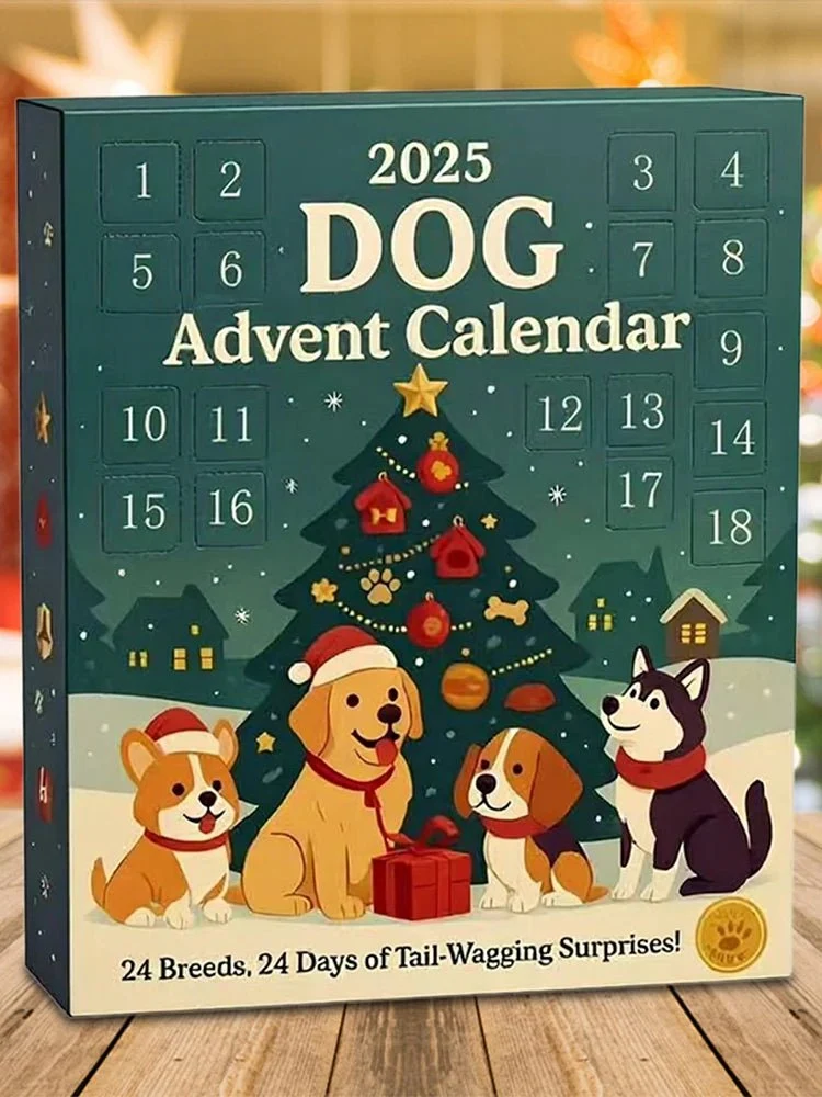 DOGMAS – Calendario dell'Avvento per cani con 24 giocattoli festivi Cozey Maison