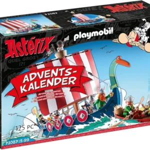Playmobil Calendario dell'Avvento 71087 Asterix e i Pirati con Nave Pirata Galleggiante, Scialuppa e Personaggi del Fumett...