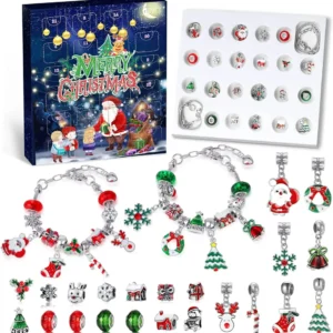 WEVOL Calendario Avvento 2022 Bambina Natale Ragazze Calendario dell'avvento Gioielli Fai da Te Artigianato Regali 5-12 An...