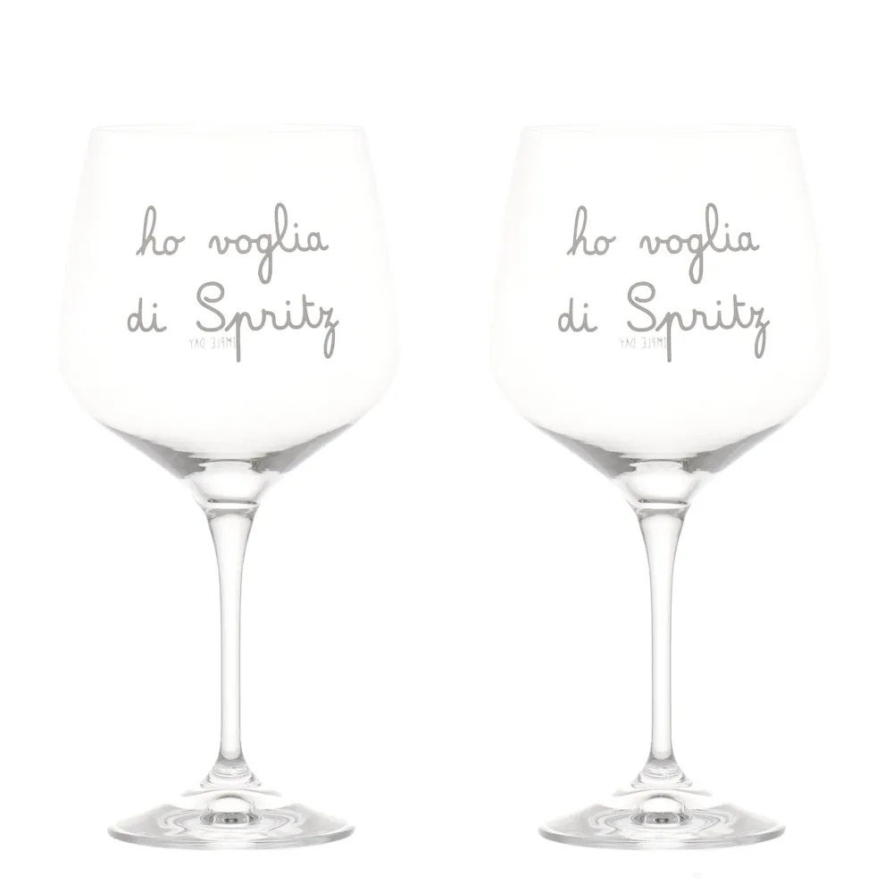 Set 2 calici cocktail Ho voglia di spritz 82cl