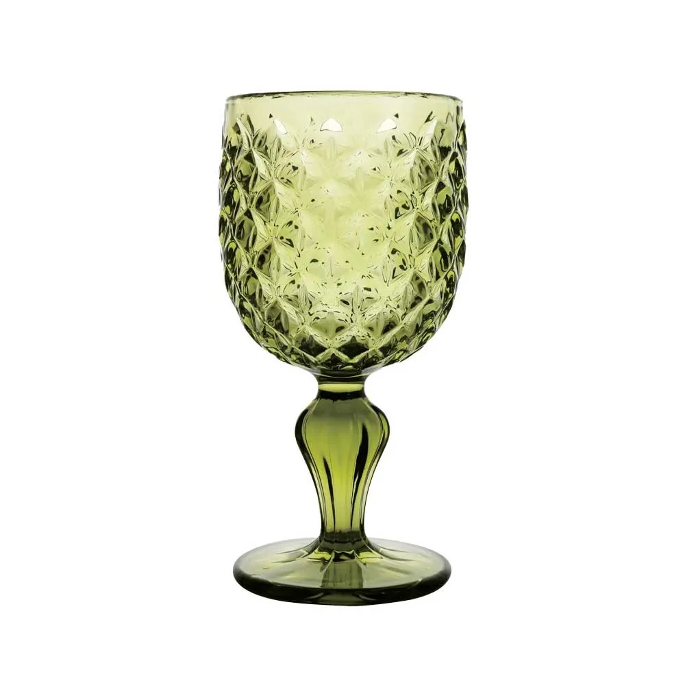 BRANDANI Calice Scudo Set 6 Pezzi Verde Vetro 320ml